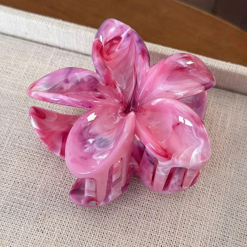 Tropical Bloom Flower Hair Claw Clip