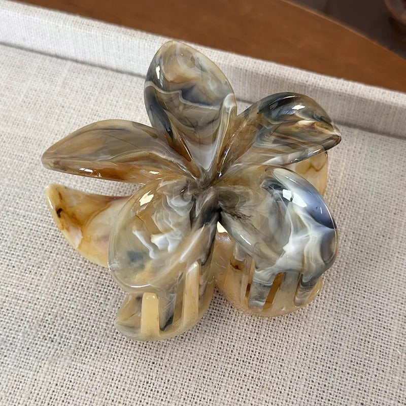 Tropical Bloom Flower Hair Claw Clip