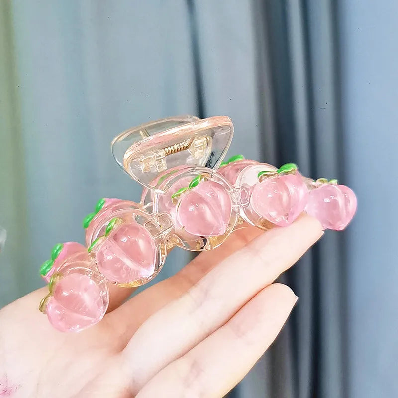 Pastel Peach Hair Claw Collection