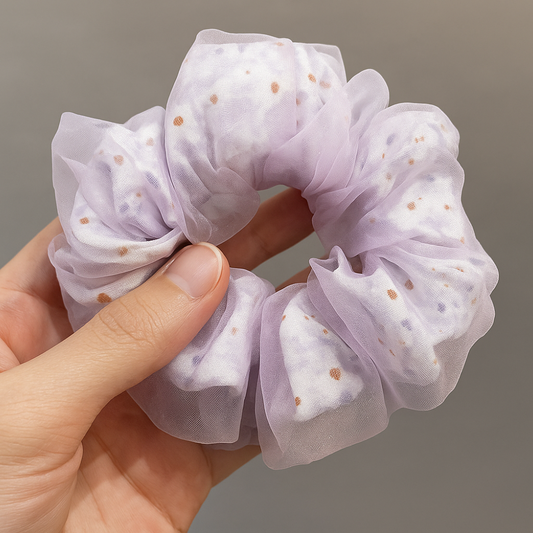 Peach Glow Sheer Scrunchie