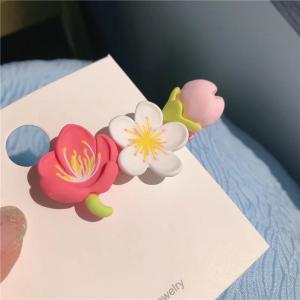 Blossom Flower Hair Barrette – Korean Aesthetic