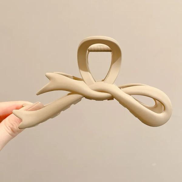 Minimal Bow Knot Hair Claw Clip – Korean Matte Hair Clip