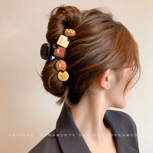 Dessert Cookie Claw Clip – Korean Cute Hair Accessory